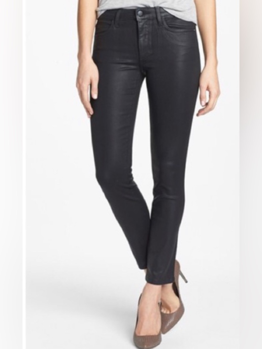 Joe's Coated Jeans Women's Skinny Jeans in Black